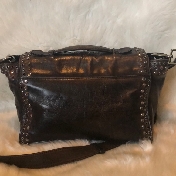 SOLD 💕 Prada vintage vitello studded satchel - Picture 3 of 8